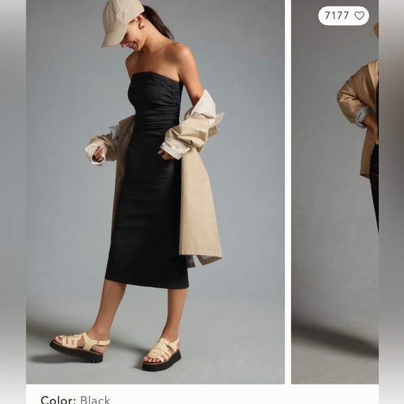 Anthropologie Dresses & Skirts - NEW Anthropologie The Soleil Magic Fabric Strapless Ruched Dress